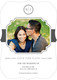 White and Grey Initial Connection Photo Save the Date Cards Image 3 of 6